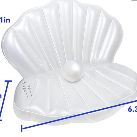 Inflatable Seashell with Pearl - Picture 6 of 6